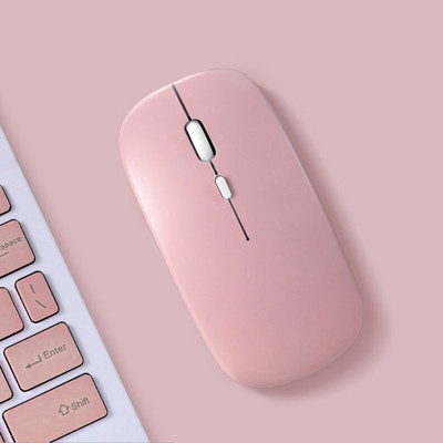 Mute Bluetooth мишка за iPad Samsung Huawei Android Windows Tablet ултратънка зелена синя розова безжична мишка за игри Компютърен компютър