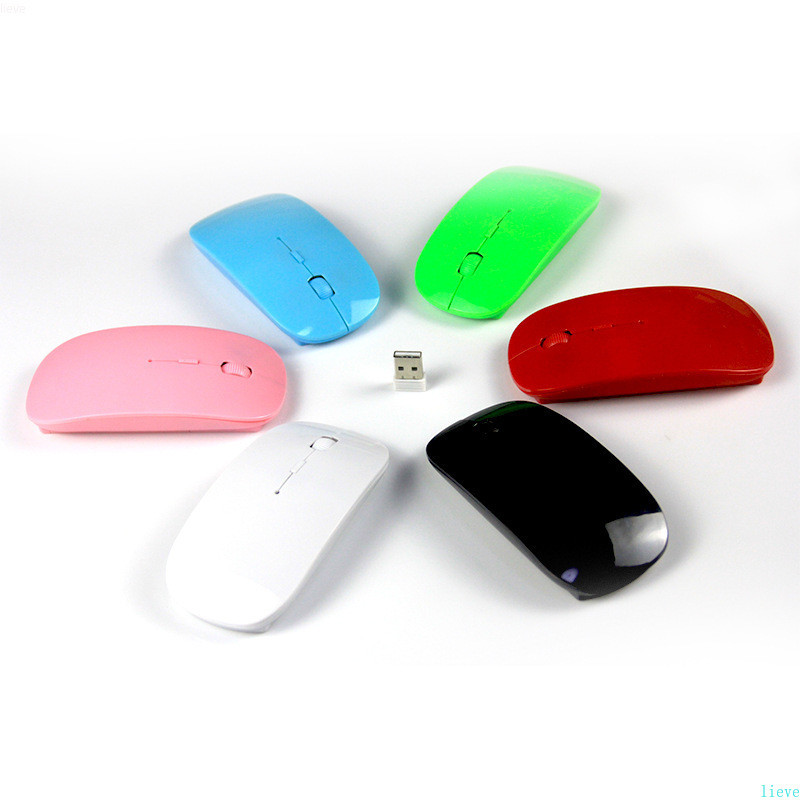 Belaidė pelė 1600 DPI USB optinė kompiuterio pelė 2.4G imtuvas Itin plonos pelės, skirtos MAC Sanxing Xiaomi Ect kompiuterių nešiojamiesiems kompiuteriams