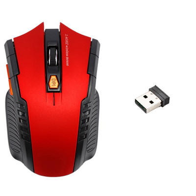 Uued 2,4 GHz traadita hiired USB-vastuvõtjaga Gamer 1600DPI hiir arvutile arvuti sülearvuti sülearvuti arvutihiired mängimiseks laseroptilised