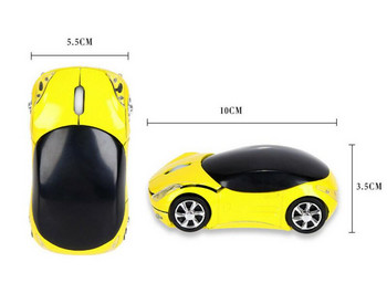 Преносима 2.4ghz безжична мишка Лаптоп Мишка 1600dpi Интересна автомобилна мишка Аксесоари за лаптоп Сладка фотоелектрическа Bluetooth мишка