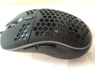 USB juhtmega kerge mänguhiir RGB taustavalgustusega hiir 6 nupuga 7200DPI kärgstruktuuriga hiir arvuti sülearvutile USB Wi