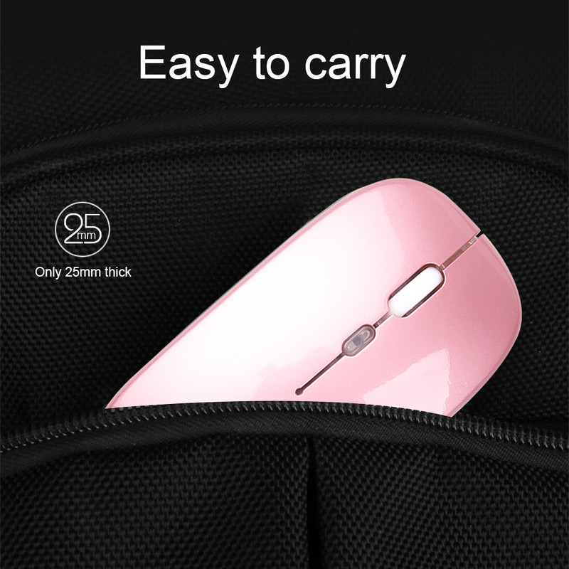 Τηλέφωνο tablet Υπολογιστής Bluetooth Ασύρματο ποντίκι Φόρτιση Φωτεινό 2.4G USB ασύρματο ποντίκι Φορητό ποντίκι