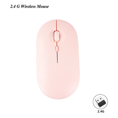 Mouse fără fir reîncărcabil Bluetooth 2.4G Mouse USB Mouse ultra-subțire pentru jocuri silențios pentru iPad Macbook Tablet Computer Laptop PC