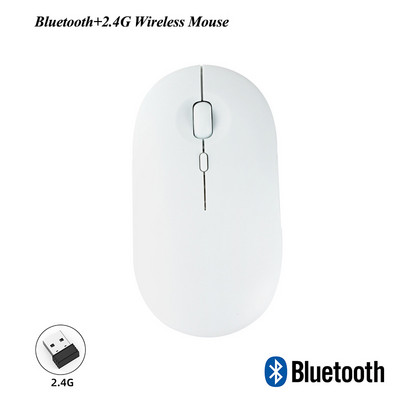 Mouse fără fir reîncărcabil Bluetooth 2.4G Mouse USB Mouse ultra-subțire pentru jocuri silențios pentru iPad Macbook Tablet Computer Laptop PC