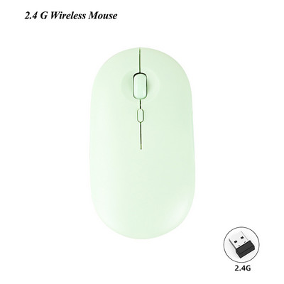 Mouse fără fir reîncărcabil Bluetooth 2.4G Mouse USB Mouse ultra-subțire pentru jocuri silențios pentru iPad Macbook Tablet Computer Laptop PC