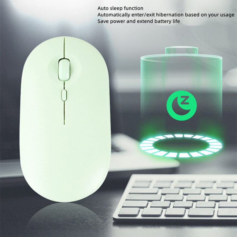 Mouse fără fir reîncărcabil Bluetooth 2.4G Mouse USB Mouse ultra-subțire pentru jocuri silențios pentru iPad Macbook Tablet Computer Laptop PC