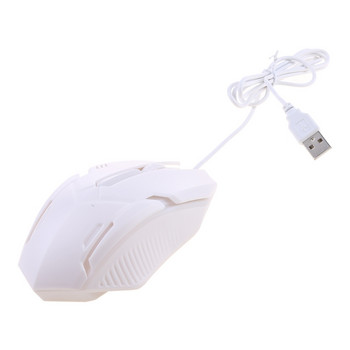 Ергономична кабелна мишка за игри с бутон LED 1000 DPI USB компютърна мишка Gamer Mice S1 Silent Mause с подсветка за компютърен лаптоп