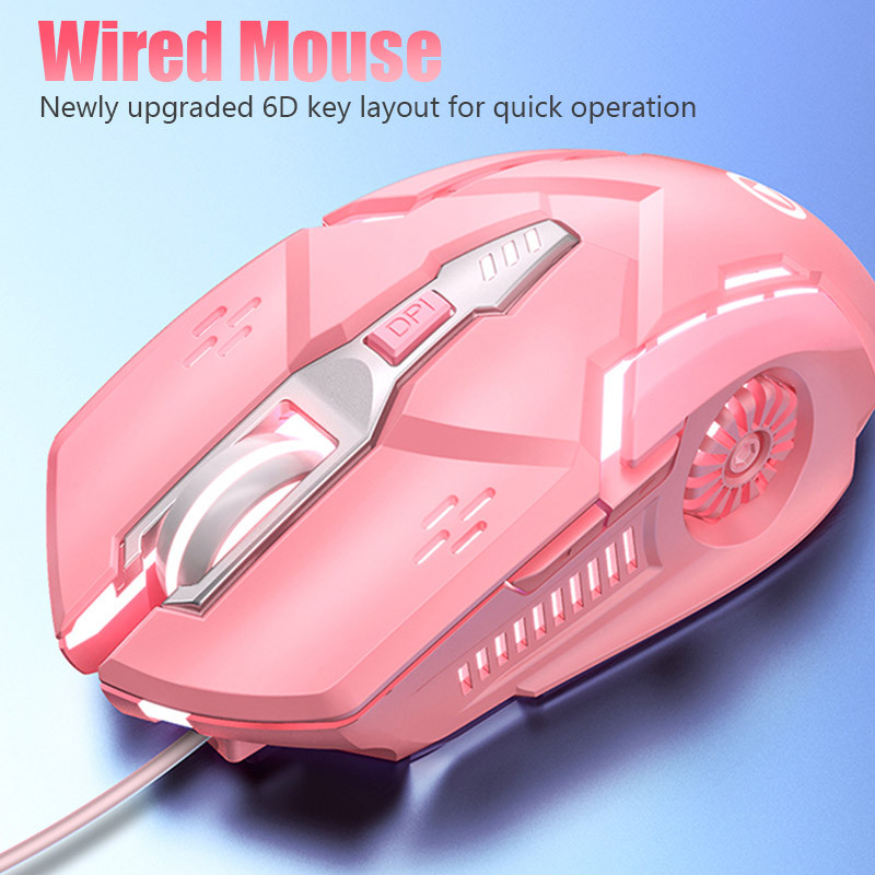 G5 ergonoomiline juhtmega mänguhiir RGB vaigistatud hiir LED-taustvalgustusega 3200 dpi 6 nupuga USB mehaaniline mause sülearvuti sülearvutile