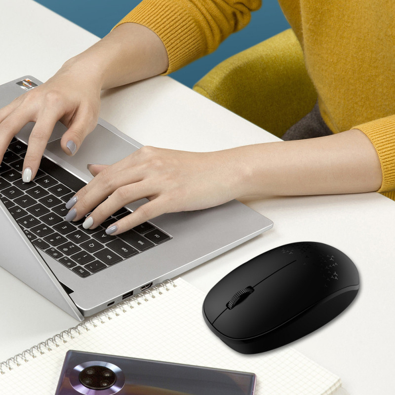 M1 belaidė „Bluetooth“ pelė USB namų nešiojamasis kompiuteris Biuro mada Tylus „Bluetooth“ belaidės pelės imtuvas Kojelių formos pelės kilimėlis
