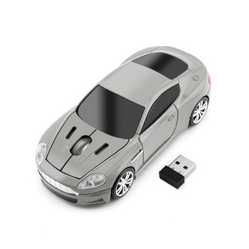 Φορητό ποντίκι 2.4G Ασύρματο ποντίκι Εργονομικό 1600 DPI 3D Mini Ποντίκια USB Optical Cool Sport Car Pouse for Laptop PC Υπολογιστή Tablet Δώρο