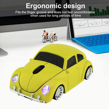 Безжична мишка с форма на кола, ергономична 2,4 GHz мини мишка с приемник за компютър, лаптоп, игрална мишка игровая мышь Автомобилна мишка, игрова мишка