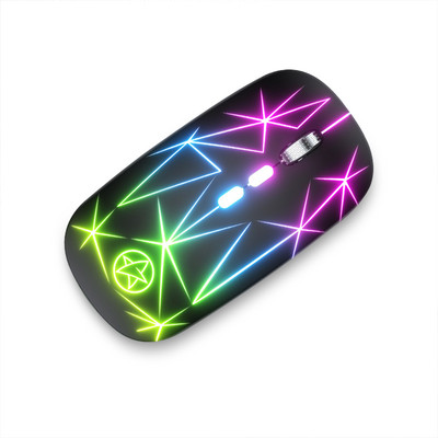 2022. aasta traadita hiir RGB arvutihiir vaikne taaslaetav ergonoomiline LED-taustvalgustusega USB-optilised hiired arvuti sülearvutile