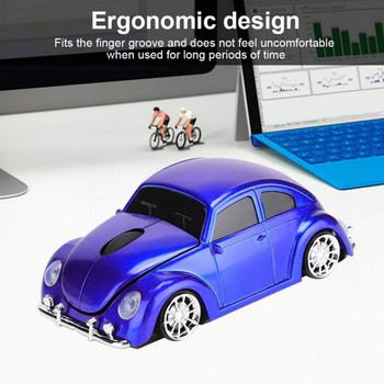 Νεότερο ασύρματο ποντίκι αυτοκινήτου 1000DPI Οπτικός υπολογιστής VW-Beetle Car Mice 3D ποντίκι παιχνιδιού για δώρο Φορητός υπολογιστής φορητός υπολογιστής