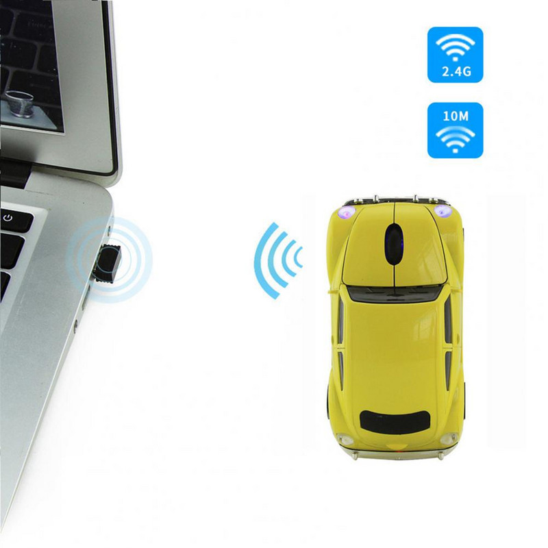 Najnoviji bežični automobilski miš 1000DPI optičko računalo VW-Beetle automobilski miševi 3D igraći miš za poklon PC prijenosno računalo Desktop Notebook