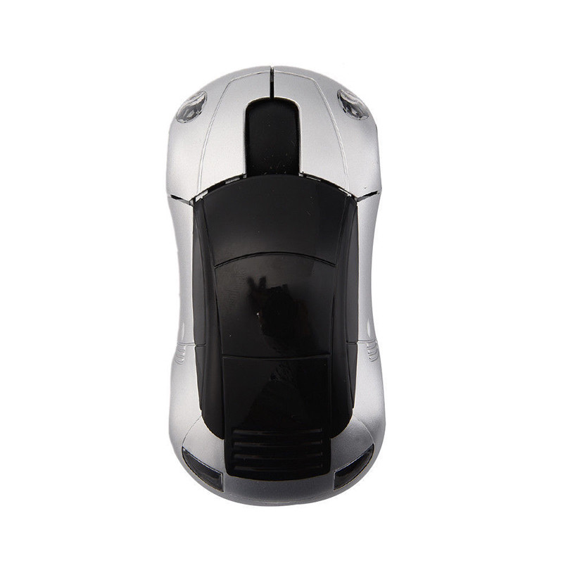 Mouse optic fără fir de 2,4 Ghz pentru computer, șoareci de joc în formă de mașină de lux, pentru PC, laptop, portabil