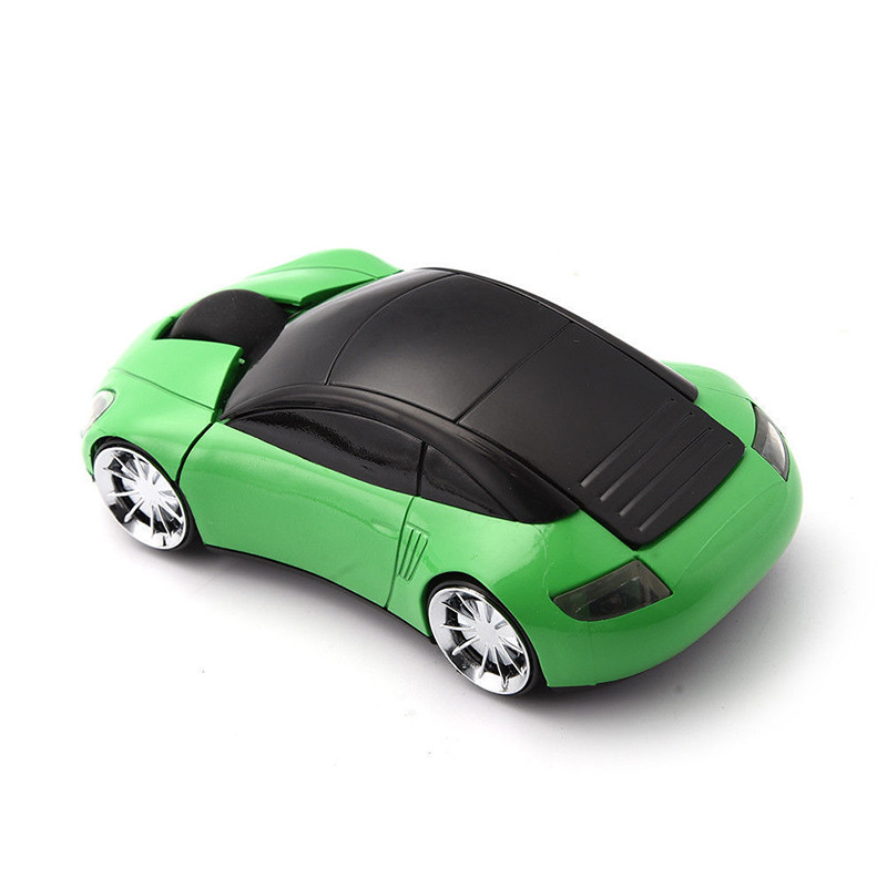 Mouse optic fără fir de 2,4 Ghz pentru computer, șoareci de joc în formă de mașină de lux, pentru PC, laptop, portabil