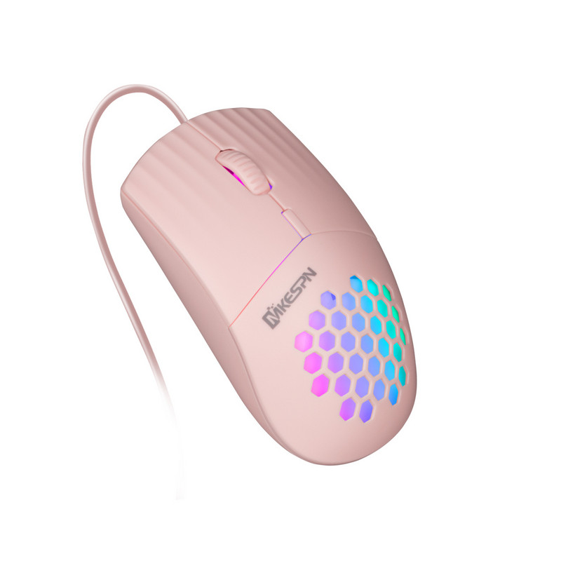 USB RGB värviline hiir Juhtmega mängimiseks 1600 DPI optiline 4 nupuga mänguhiired personaalarvutile sülearvuti 1,5 M kaabel USB vaigistav kontorihiir