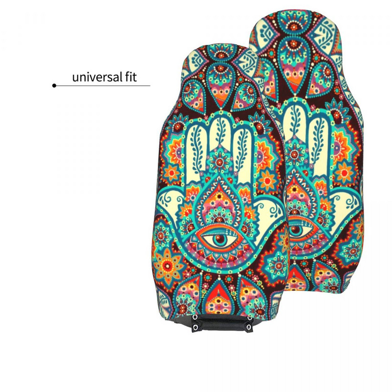 Hamsa Hand Mandala Flower universaalne autoistme kate Four Seasons igat liiki Bohemian Boho autoistme katted polüester jaht