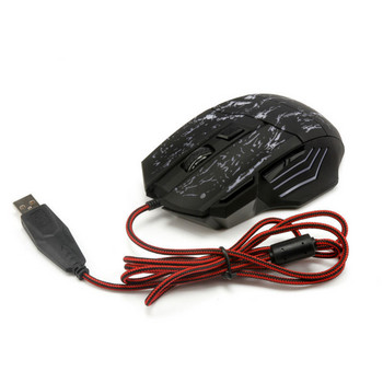 5500DPI 7 бутона 7 цвята LED подсветка Оптична USB кабелна мишка Геймърски мишки Лаптоп PC Компютърна мишка Геймърска мишка за професионални геймъри