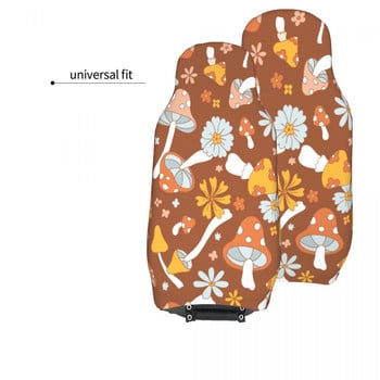 Ретро флорални гъби Лятно цвете Универсален калъф за седалка за кола Протектор Интериорни аксесоари Възглавница от плат Полиестер Оформление на кола