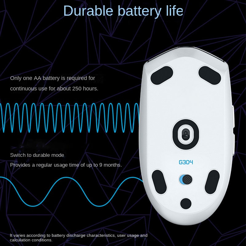 Piiriülene hulgimüük, mis sobib G304 juhtmeta mänguhiirtele Kerged ja kaasaskantavad kontoris kasutatavad spordimänguhiired