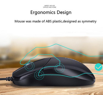 Επαγγελματικό ποντίκι γραφείου Usb οπτικό ενσύρματο gaming εξαιρετικά λεπτό αθόρυβο εργονομικό σχέδιο Αξεσουάρ φορητών υπολογιστών για φορητούς υπολογιστές