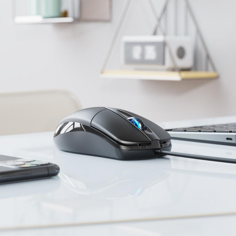 Professionaalne kontori USB optiline juhtmega mänguhiir Üliõhuke vaikne ergonoomiline disain Arvuti Sülearvutid Sülearvutitarvikud