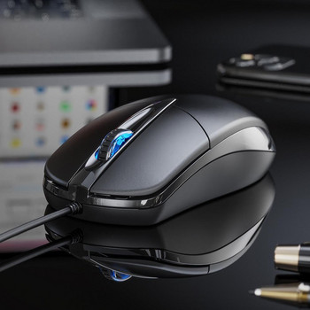 Мини USB кабелна мишка за компютърни лаптопи Преносима бизнес мишка за домашен офис Игри Професионални безшумни мишки с ергономичен дизайн