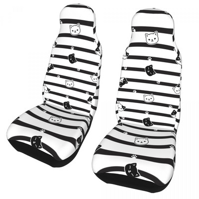 Cartoon Cat Cute Kitten universaalne autoistme kate Four Seasons jaoks maasturi istmekatted, polüestrist autotarvikud
