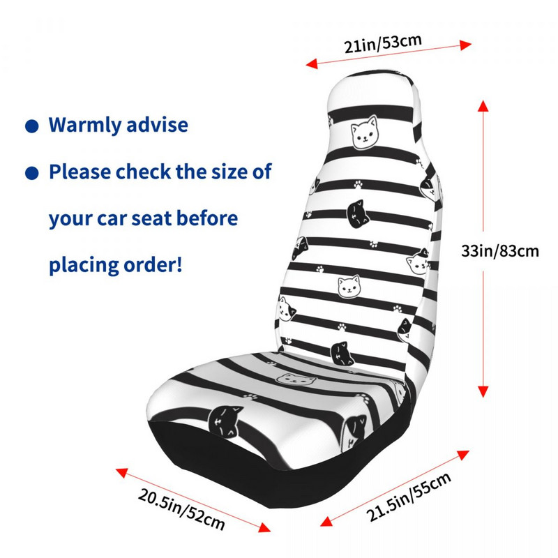 Cartoon Cat Cute Kitten universaalne autoistme kate Four Seasons jaoks maasturi istmekatted, polüestrist autotarvikud