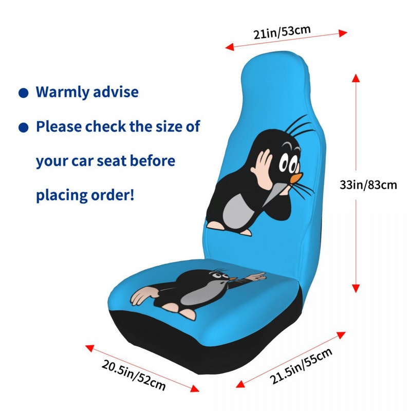 Mole Pointing universaalne autoistme katte kaitse, salongi tarvikud Travel Krtek Little istmekatted polüester auto stiil