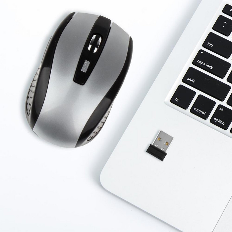 Aubess Wireless Mouse Adjustable DPI Mouse 6 Buttons Optical Gaming Mouse Gamer Wireless Mice with USB Receiver 2.4GHz for PC