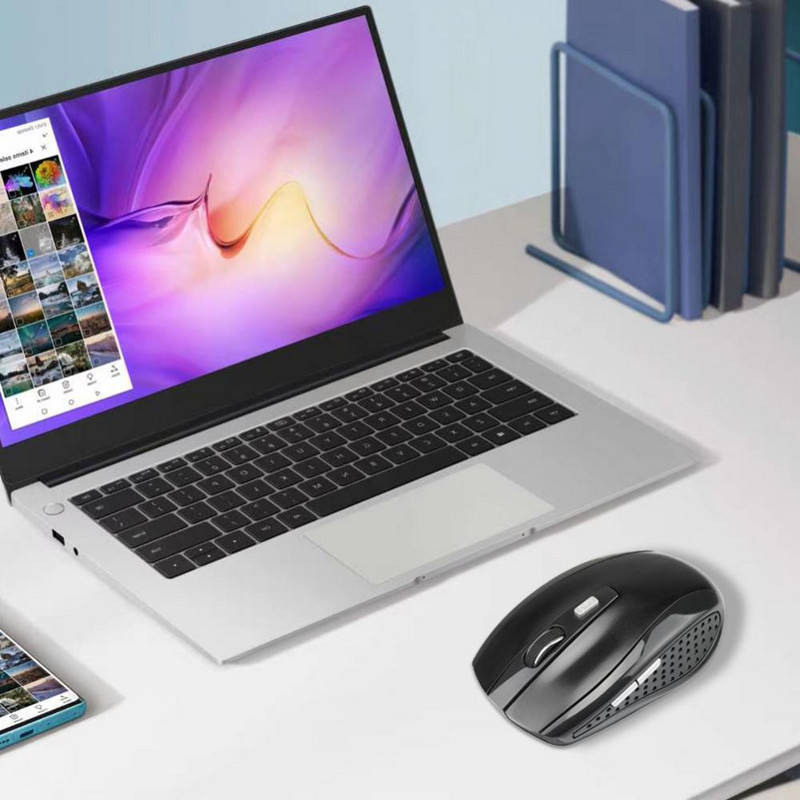 Aubess Wireless Mouse Adjustable DPI Mouse 6 Buttons Optical Gaming Mouse Gamer Wireless Mice with USB Receiver 2.4GHz for PC