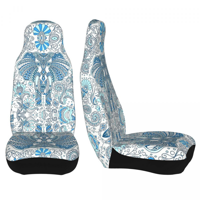 Indian Elephant Mandala Univerzalna navlaka za autosjedalicu za većinu automobila AUTOYOUTH Bohemian Boho Zaštitne navlake za autosjedalicu Fiber Hunting