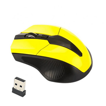 Εργονομικό ασύρματο οπτικό ποντίκι USB 2.0 δέκτης 2,4 GHz 1600 DPI για φορητό υπολογιστή