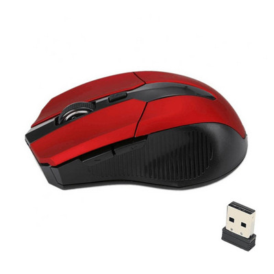 Εργονομικό ασύρματο οπτικό ποντίκι USB 2.0 δέκτης 2,4 GHz 1600 DPI για φορητό υπολογιστή