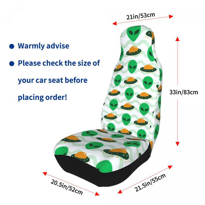 Alien Ufo Invasion Erdvėlaivis Universalus automobilio sėdynės užvalkalas, atsparus vandeniui, skirtas visureigiams, automobilio sėdynės apsaugai, pluoštui, automobilio stiliui