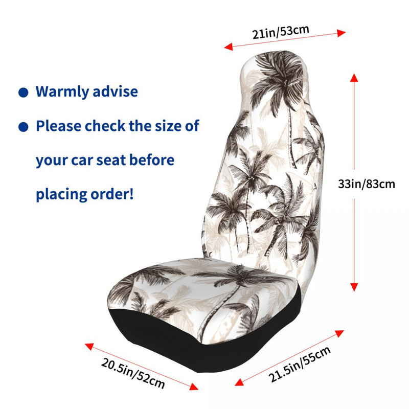 Tropical Palm Trees Universalus automobilio sėdynės užvalkalas daugeliui automobilių SUV automobilių sėdynių užvalkalai Poliesterio medžioklė