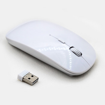 Безжична компютърна мишка 1600 DPI USB оптичен 2.4G приемник Супер тънка мишка за PC лаптоп Мишка Компютърна офис мишка Нова