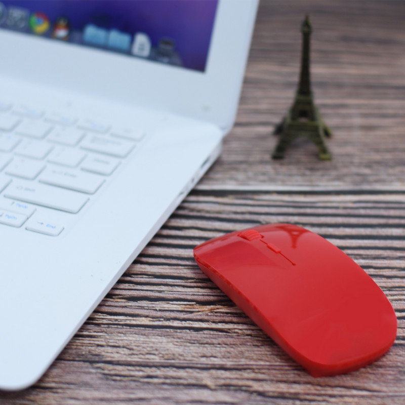 Belaidė kompiuterio pelė 1600 DPI USB optinis 2.4G imtuvas Super plona pelė, skirta asmeniniam kompiuteriui nešiojamojo kompiuterio pelė kompiuterio biuro pelė Nauja