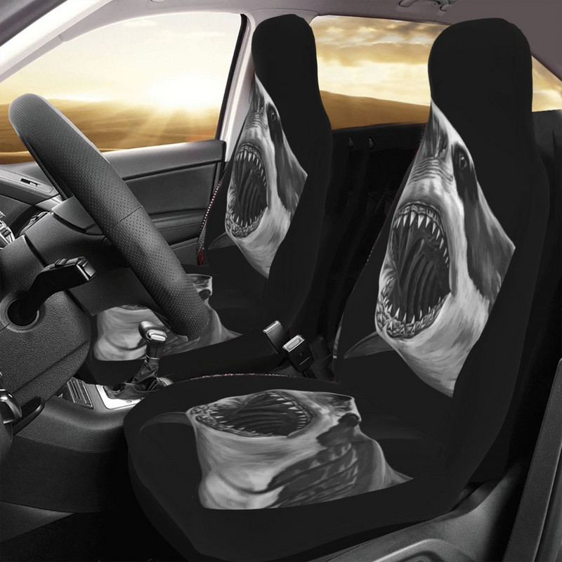 Baltasis ryklys laukinis gyvūnas Universalus automobilio sėdynės užvalkalas, apsaugantis saloną, priedai Kelionės sėdynės pagalvėlė poliesterio medžioklė