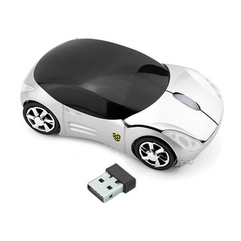 Мишка за игри Безжични компютърни части Електронни мишки за спортни игри Цветен дизайн във формата на кола за игра на игри 2.4G 40JB