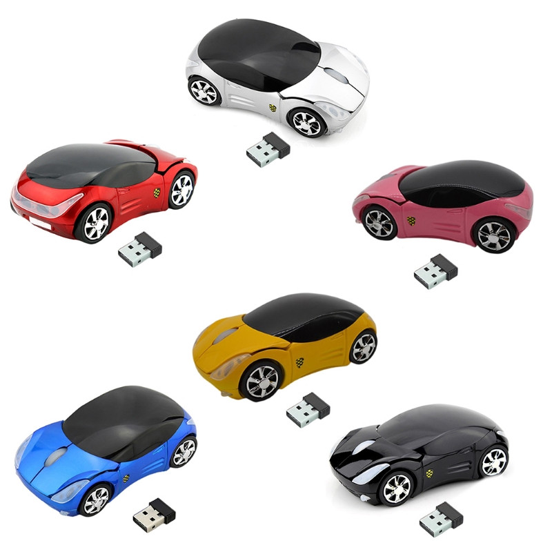 Mängurihiir Juhtmeta arvutiosad Elektroonilised spordimängud Hiired Värviline autokujuline disain mängude mängimiseks 2.4G 40JB