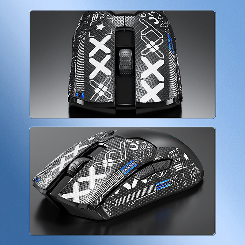 1vnt pelės rankenos juostos čiuožyklos rankų darbo lipdukas, neslystantis, siurbiamas prakaitas, skirtas Razer Viper Ultimate / V2 Pro / mini pelės neslystantis lipdukas