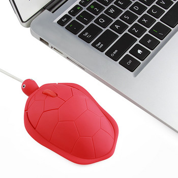 Анимационна мишка костенурка Геймър Прекрасна 3D гейминг кабелна мишка 1200DPI 3 клавиша за лаптоп компютър офис компютър забавен подарък
