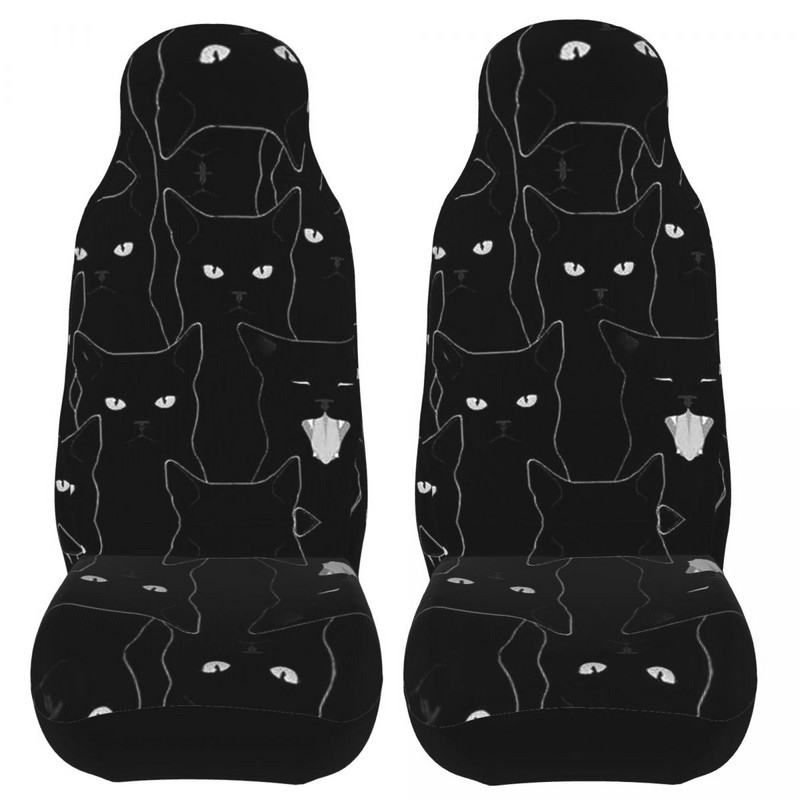 Cute Cat Animal universaalne autoistme katte kaitse, sisetarvikud maasturi istmekatete jaoks polüestrist kalapüügiks