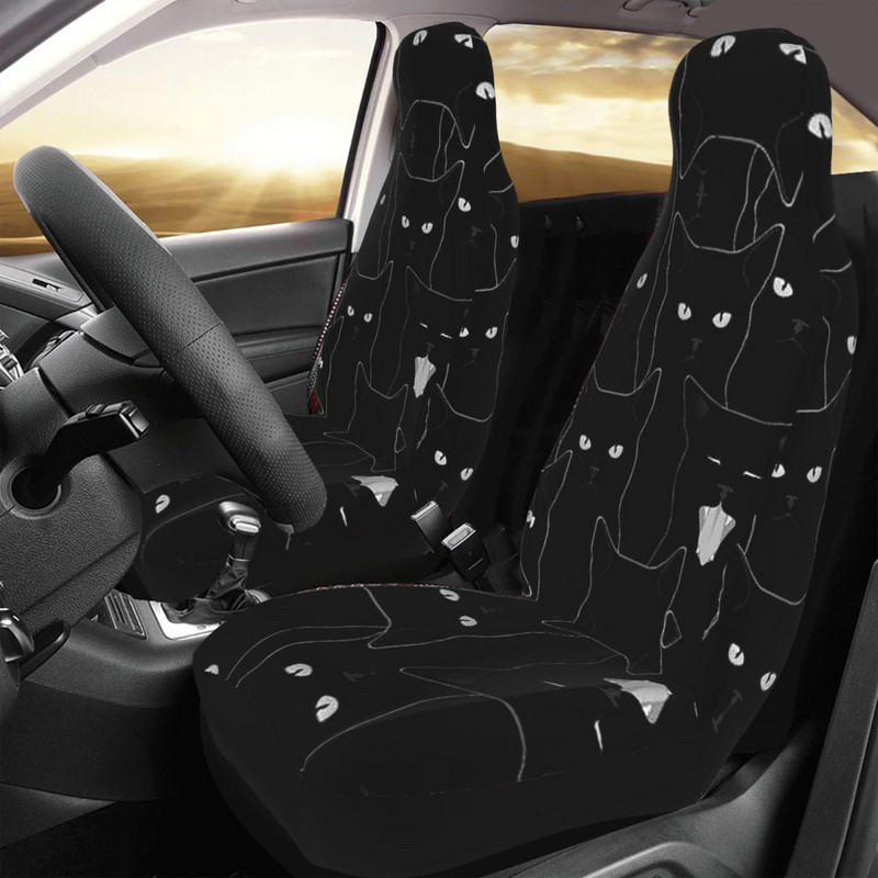 Cute Cat Animal universaalne autoistme katte kaitse, sisetarvikud maasturi istmekatete jaoks polüestrist kalapüügiks