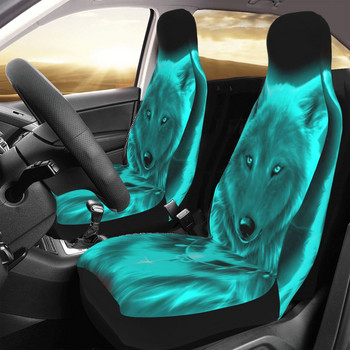 Animal 3d Wolf Cool Universal Κάλυμμα καθίσματος αυτοκινήτου Four Seasons Travel Μαξιλάρι καθίσματος αυτοκινήτου Πολυεστέρα Κυνήγι