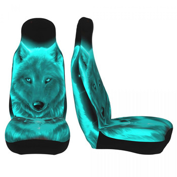 Animal 3d Wolf Cool Universal Κάλυμμα καθίσματος αυτοκινήτου Four Seasons Travel Μαξιλάρι καθίσματος αυτοκινήτου Πολυεστέρα Κυνήγι