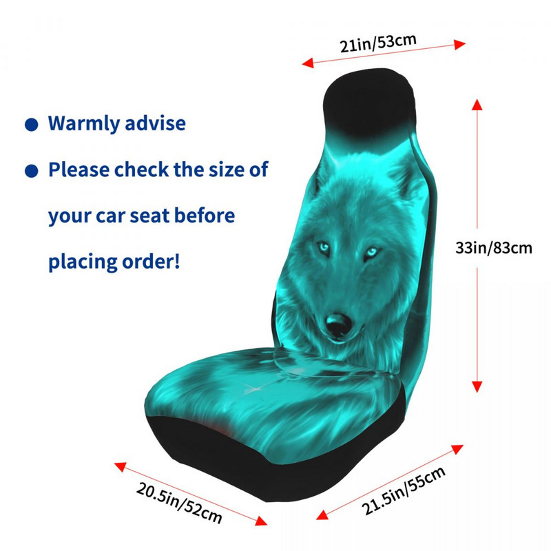 Animal 3D Wolf Cool universaalne autoistme kate Four Seasons Travel autoistme padi polüester jaht